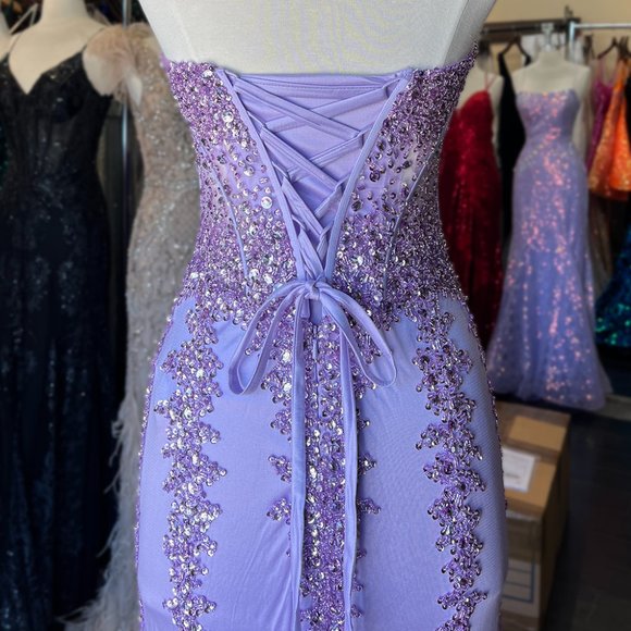 NEW BLACK LONG MERMAID GOWN CHIFFON OFF THE SHOULDER ZIPPER BACK DRESS AC774 - Picture 5 of 6